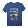 Kinder Jungen Name Bagger Shirt zum 2. Geburtstag - Lustiges Geburtstagsoutfit für Zweijährige, perfekt als Geschenk für kleine Baumaschinen-Fans