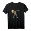 Hochwertiges Kinder T-Shirt mit Dabbing Skelett - Hip-Hop Tanzendes Gerippe Geschenk für Kinder zum Geburtstag
