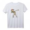 Hochwertiges Kinder T-Shirt mit Dabbing Skelett - Hip-Hop Tanzendes Gerippe Geschenk für Kinder zum Geburtstag