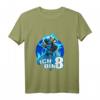 Kinder Ninja T-Shirt 'Ich bin 8' – Perfekt zum 8. Geburtstag Jungen, Ninja Kostüm & Geburtstagsgeschenk