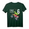 Kinder Geburtstag T-Shirt für 6-Jährige - Dinosaurier und Monster Truck Design für Jungen und Mädchen