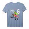 Kinder Geburtstag T-Shirt für 6-Jährige - Dinosaurier und Monster Truck Design für Jungen und Mädchen