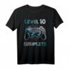 Level 10 Complete Gamer T-Shirt für Jungen und Mädchen zum 10. Geburtstag - Lustiges Geschenk für Videospiel-Fans