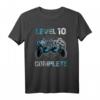 Level 10 Complete Gamer T-Shirt für Jungen und Mädchen zum 10. Geburtstag - Lustiges Geschenk für Videospiel-Fans