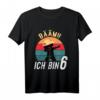 Kinder Dabbing Geburtstagsshirt für 6 Jahre - Perfektes Geschenk für Jungen zum Geburtstag mit Zahl Sechs & Dabbing-Motiv