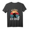 Kinder Dabbing Geburtstagsshirt für 6 Jahre - Perfektes Geschenk für Jungen zum Geburtstag mit Zahl Sechs & Dabbing-Motiv
