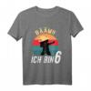 Kinder Dabbing Geburtstagsshirt für 6 Jahre - Perfektes Geschenk für Jungen zum Geburtstag mit Zahl Sechs & Dabbing-Motiv
