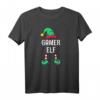 Gamer Elf Partnerlook Familien Weihnachten T-Shirt – Lustiges Weihnachtsgeschenk für Männer, Jungen & Familien in festlichem Design