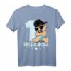 Baby 1. Geburtstag T-Shirt Junge Mädchen - Like a Boss Kinder Motiv für den ersten Geburtstag, Dino Design, lustiges Geburtstagsshirt für Babys