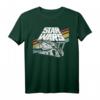 Star Wars Millennium Falcon Retro Rainbow Stripe T-Shirt – Lizenziertes Fan-Shirt für Science-Fiction und Retro-Design Liebhaber