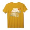 Star Wars Millennium Falcon Retro Rainbow Stripe T-Shirt – Lizenziertes Fan-Shirt für Science-Fiction und Retro-Design Liebhaber