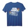 Star Wars Millennium Falcon Retro Rainbow Stripe T-Shirt – Lizenziertes Fan-Shirt für Science-Fiction und Retro-Design Liebhaber