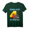 Kinder Vierter 4. Geburtstag Feuerwehr T-Shirt - Lustiges Geburtstagsdesign für 4-Jährige Jungen und Mädchen