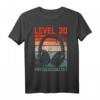 30. Geburtstag Jungen Video Gamer Level 30 Unlocked T-Shirt – Perfektes Geschenk für Gamer, Gaming Party & LAN-Events