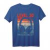 30. Geburtstag Jungen Video Gamer Level 30 Unlocked T-Shirt – Perfektes Geschenk für Gamer, Gaming Party & LAN-Events
