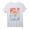 30. Geburtstag Jungen Video Gamer Level 30 Unlocked T-Shirt – Perfektes Geschenk für Gamer, Gaming Party & LAN-Events