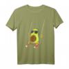 Coole Avocado auf einer Schaukel - Funny T-Shirt für Veganer, Obstliebhaber und Humorvolle Geschenke zum Geburtstag