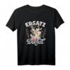 Ersatz Dirndl T-Shirt Damen & Mädchen – Lustiges Trachten T-Shirt für Oktoberfest, Volksfest & Wiesn mit Hirsch, Reh & Blumen