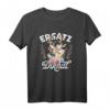 Ersatz Dirndl T-Shirt Damen & Mädchen – Lustiges Trachten T-Shirt für Oktoberfest, Volksfest & Wiesn mit Hirsch, Reh & Blumen
