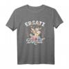 Ersatz Dirndl T-Shirt Damen & Mädchen – Lustiges Trachten T-Shirt für Oktoberfest, Volksfest & Wiesn mit Hirsch, Reh & Blumen