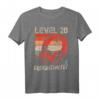 20. Geburtstag Jungen Video Gamer Level 20 Unlocked T-Shirt – Perfektes Geschenk für Gamer und Gaming-Partys