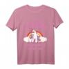 Kinder Bye Bye Kindergarten T-Shirt - Ich rock jetzt die Schule für Mädchen mit Einhorn und Regenbogen, perfektes Geschenk zur Einschulung