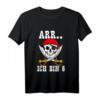 Kinder Piraten T-Shirt zum 6. Geburtstag - Piratenparty Shirt für Jungen und Mädchen, ideales Geburtstagsgeschenk für kleine Seeräuber