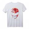 HapDog T-Shirt mit Red Ranger Geometric Helmet Big Face Design - Retro & Vintage Style für Männer, Frauen, Kinder & Jugendliche