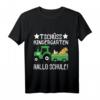 Kinder Schulkind 2024 Jungen Trecker Hallo Schule T-Shirt – Perfektes Geschenk zum Schulanfang in die 1. Klasse