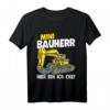 Kinder Mini Bauherr Bagger Geschenk für Sohn und Enkel - Lustiges Hausbau T-Shirt für kleine Handwerker und Bauleiter