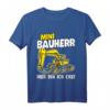 Kinder Mini Bauherr Bagger Geschenk für Sohn und Enkel - Lustiges Hausbau T-Shirt für kleine Handwerker und Bauleiter