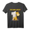 Kinder 1 Jahr Geburtstag Geschenk Giraffe - Süßes T-Shirt für Jungen und Mädchen zum ersten Geburtstag, ideal für Feiern, Kindergarten & Familienfeste
