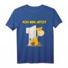Kinder 1 Jahr Geburtstag Geschenk Giraffe - Süßes T-Shirt für Jungen und Mädchen zum ersten Geburtstag, ideal für Feiern, Kindergarten & Familienfeste