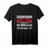 Jugendweihe 2023 Kleidung - Ich Weiß Alles Jugendfeier T-Shirt als lustiges Outfit und Geschenkidee für Tochter, Sohn, Neffe oder Nichte