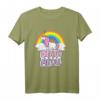 Einhorn Death Metal Regenbogen Geschenk T-Shirt – Sarkastisches Cartoon Einhorn Fan Shirt für Metal Liebhaber