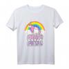 Einhorn Death Metal Regenbogen Geschenk T-Shirt – Sarkastisches Cartoon Einhorn Fan Shirt für Metal Liebhaber