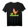 Huhn T-Shirt mit Henne und Küken – Süßes Bauernhof Motiv für Kinder, Damen und Herren
