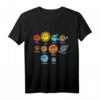 Kinder Sun And Planets Pluto Kawaii Space Solar System Astronomie T-Shirt - Perfektes Geschenk für Geburtstage, Weihnachten & Feiertage