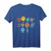 Kinder Sun And Planets Pluto Kawaii Space Solar System Astronomie T-Shirt - Perfektes Geschenk für Geburtstage, Weihnachten & Feiertage