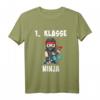 Kinder 1. Klasse Ninja Einschulung T-Shirt – Lustiges Geschenk für den Schulanfang & Dekoration für die Schultüte