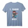 Kinder 1. Klasse Ninja Einschulung T-Shirt – Lustiges Geschenk für den Schulanfang & Dekoration für die Schultüte