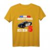 Kinder Polizei T-Shirt zum 5. Geburtstag - Lustiges Geschenk für Jungen mit Polizeiauto & Sirenen