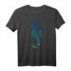 Mandala Seepferdchen Blau T-Shirt mit maritimen und geometrischen Mustern – Perfekt für Meeres- und Mandala-Liebhaber