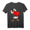 Pinguin Damen Mädchen Kinder T-Shirt mit Herz - Süßes Pinguin Outfit als Geschenk für Pinguin-Fans zu Valentinstag, Geburtstag & Weihnachten