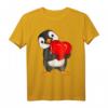 Pinguin Damen Mädchen Kinder T-Shirt mit Herz - Süßes Pinguin Outfit als Geschenk für Pinguin-Fans zu Valentinstag, Geburtstag & Weihnachten