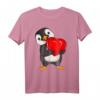 Pinguin Damen Mädchen Kinder T-Shirt mit Herz - Süßes Pinguin Outfit als Geschenk für Pinguin-Fans zu Valentinstag, Geburtstag & Weihnachten