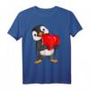 Pinguin Damen Mädchen Kinder T-Shirt mit Herz - Süßes Pinguin Outfit als Geschenk für Pinguin-Fans zu Valentinstag, Geburtstag & Weihnachten