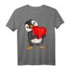 Pinguin Damen Mädchen Kinder T-Shirt mit Herz - Süßes Pinguin Outfit als Geschenk für Pinguin-Fans zu Valentinstag, Geburtstag & Weihnachten