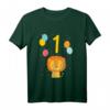 Kinder 1. Geburtstag Löwe T-Shirt – Niedliches Geburtstagsoutfit für kleine Geburtstagskinder, perfekt für Dschungel Motto und Tierliebhaber