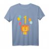 Kinder 1. Geburtstag Löwe T-Shirt – Niedliches Geburtstagsoutfit für kleine Geburtstagskinder, perfekt für Dschungel Motto und Tierliebhaber